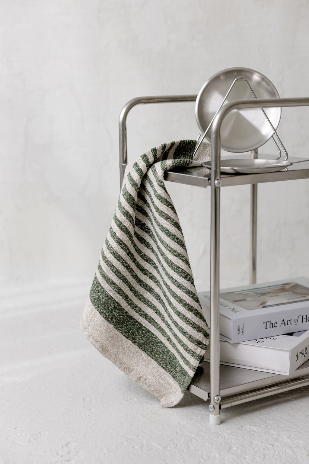 Viskestykke / Pine green stripes