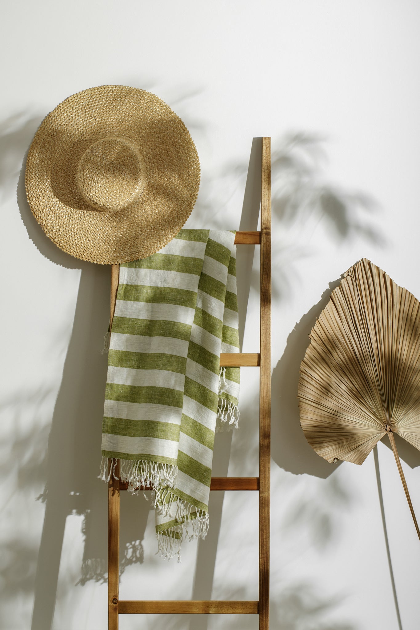 Strandhåndklæde / Green stripes
