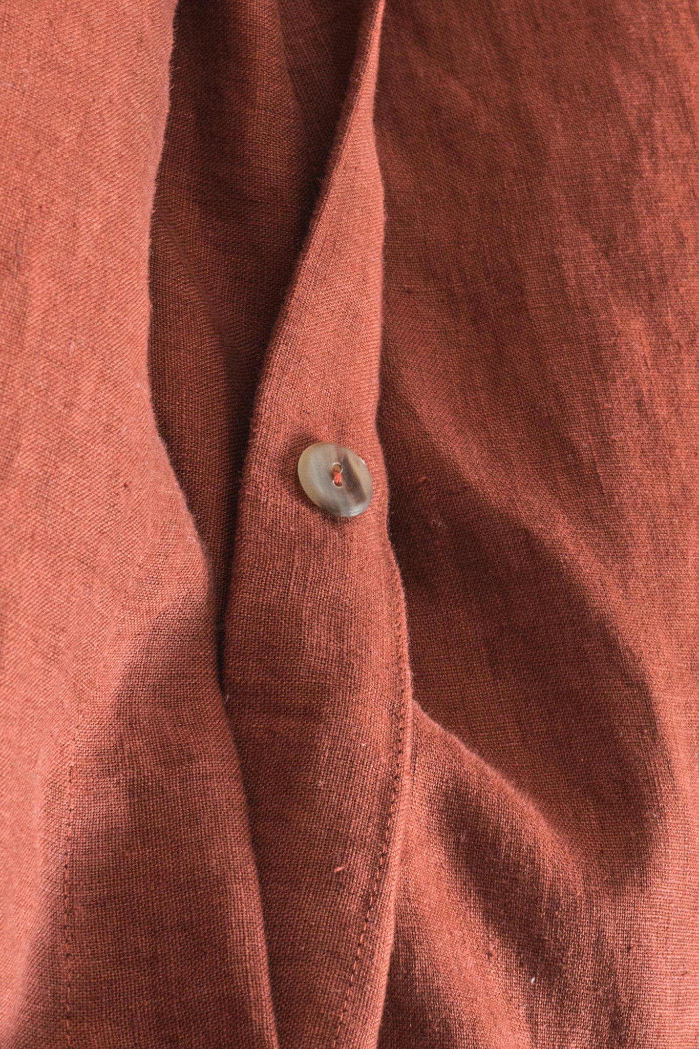 Sengetøjsæt i hør (2 -delt) / Terracotta